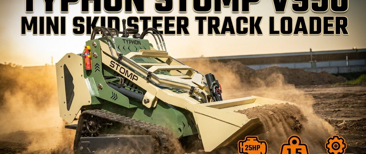 TYPHON STOMP V950 | 25HP Kubota Mini Track Loader | Konstructz Series, Best for Tight Spaces