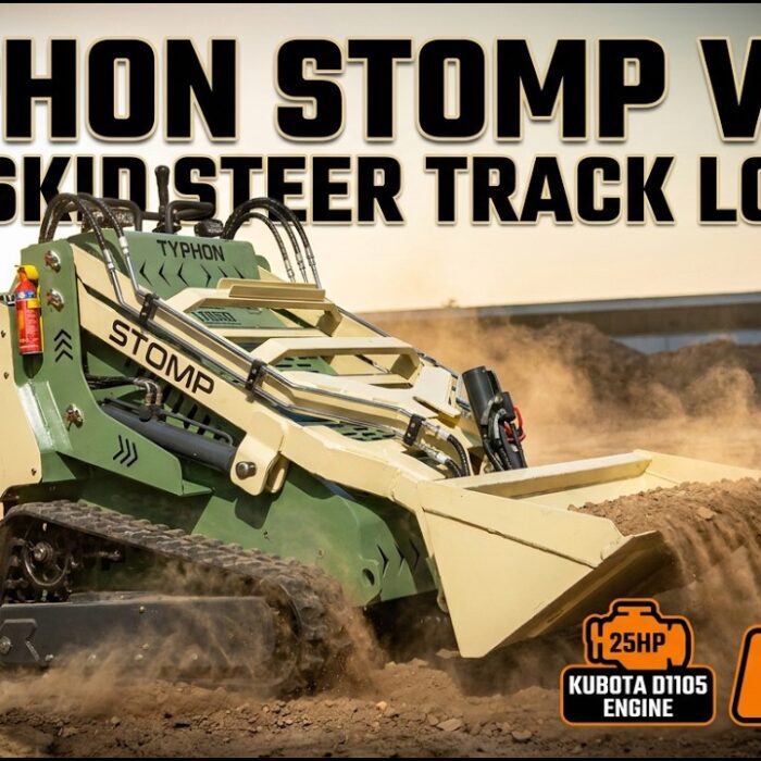 TYPHON STOMP V950 | 25HP Kubota Mini Track Loader | Konstructz Series, Best for Tight Spaces